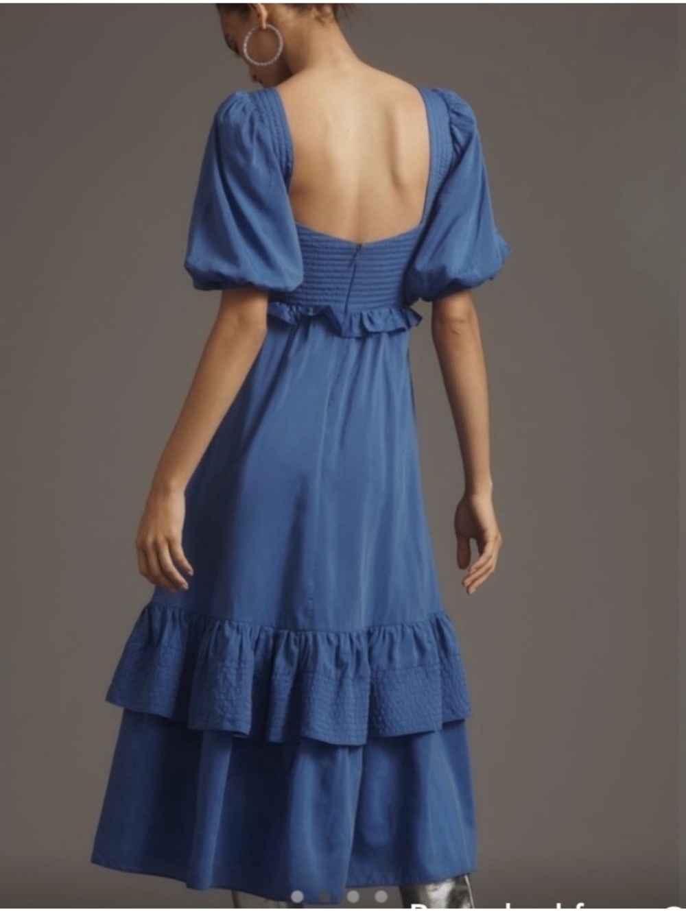 Farm Rio | Short-Sleeve Sweetheart Midi Dress - Picture 4 of 8